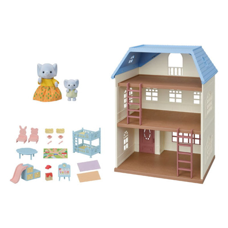 Sylvanian families cheap house blue roof