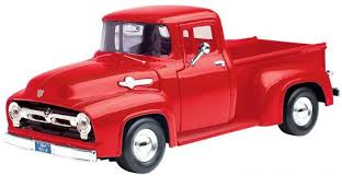 MotorMax Timeless Legends 1:24 - 1956 Ford F-100 Pickup Red