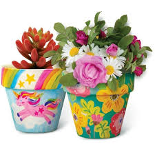 4M KidzMaker - Paint Your Own Terracotta Flower Pots