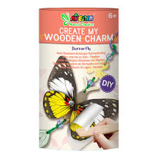 Avenir Create My Wooden Charm - Butterfly