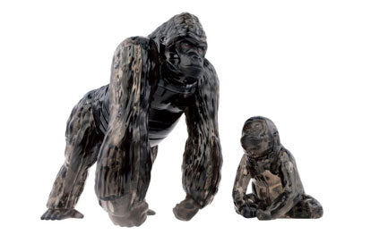 Crystal Puzzle - Black Gorilla & Baby