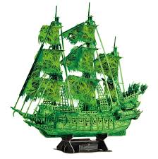 CubicFun 3D Puzzle - Flying Dutchman (Glow in the Dark)