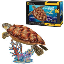 CubicFun 3D Puzzle - National Geographic Sea Turtle