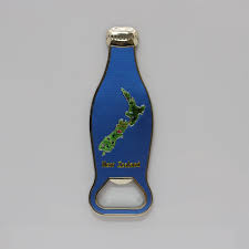 NZ Fridge Magnet - Bottle Opener NZ Map