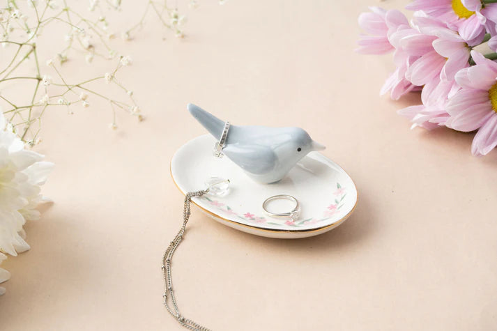 CGB Giftware - The Flower Market Bird Ring Holder Dish