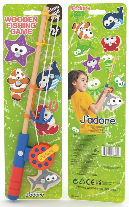 J'adore - Wooden Fishing Game - Green