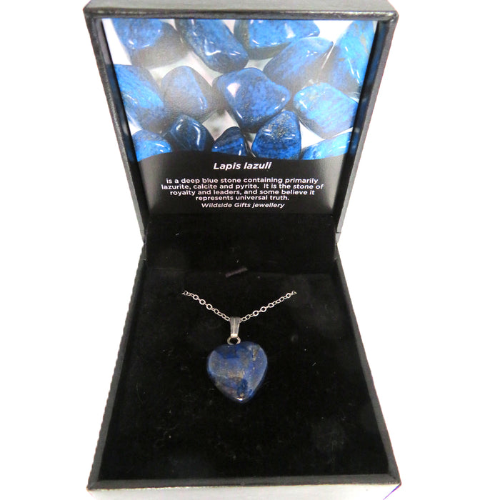 Wildside - PS91 Small Heart Lapis Lazuli Pendant