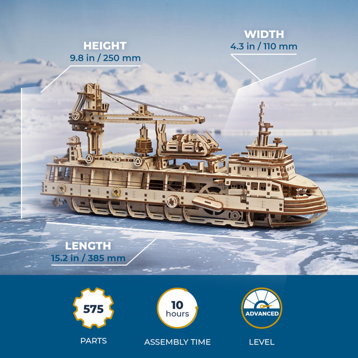 Ugears: Mechanical Models - Research Vessel