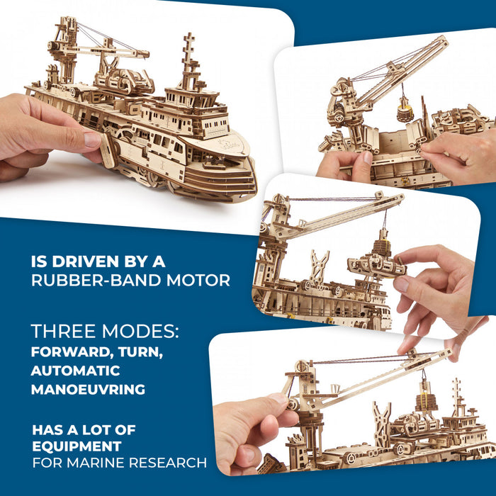 Ugears: Mechanical Models - Research Vessel