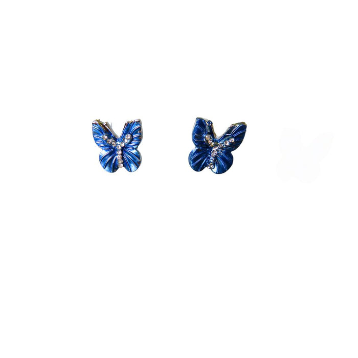 Wildside ER63 - Common Blue Butterfly Stud Earrings