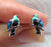 Wildside XP59 - Sterling Silver Enamel Kereru Stud Earrings