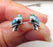 Wildside XP59 - Sterling Silver Enamel Kereru Stud Earrings