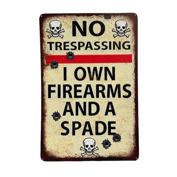 Man Cave - No Trespassing Sign