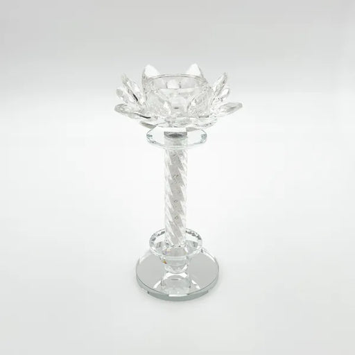 Crystal Lotus Tealight Holder large