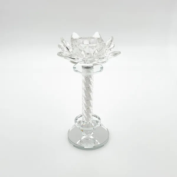 Crystal Lotus Tealight Holder small