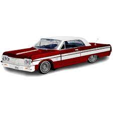 MotorMax Get Low 1:24 - 1964 Chevrolet Impala SS Hard Top Red & White