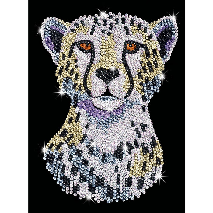 Sequin Art - Snow Cheetah