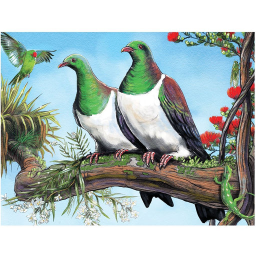 Holdson 96pc Frame Tray Puzzle - Treasures of Aotearoa Series 2: Pohutukawa & Kereru