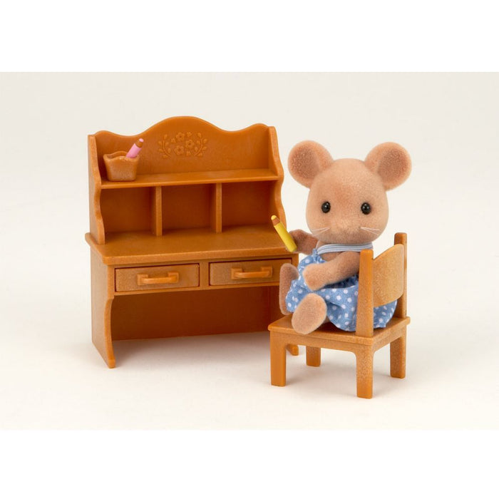 Sylvanian Families - Mouse Sister with Desk Set