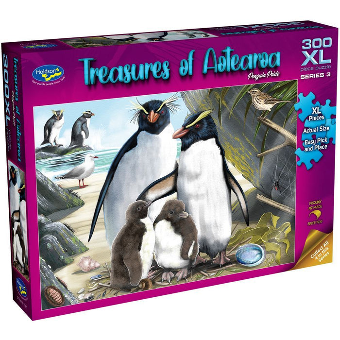 Holdson 300XL Puzzle - Treasures of Aotearoa S3: Penguin Pride