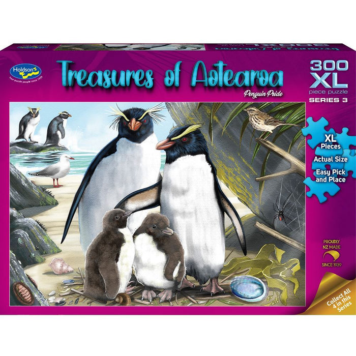 Holdson 300XL Puzzle - Treasures of Aotearoa S3: Penguin Pride