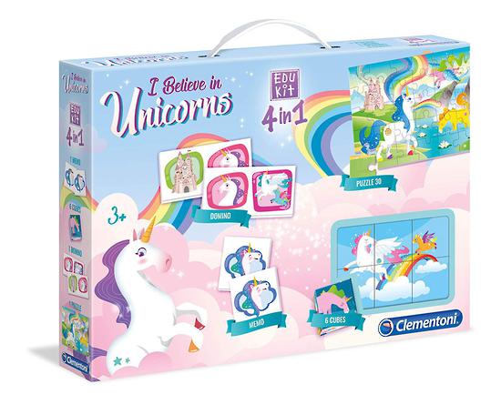 Clementoni - 4 in 1 Unicorn Edukit