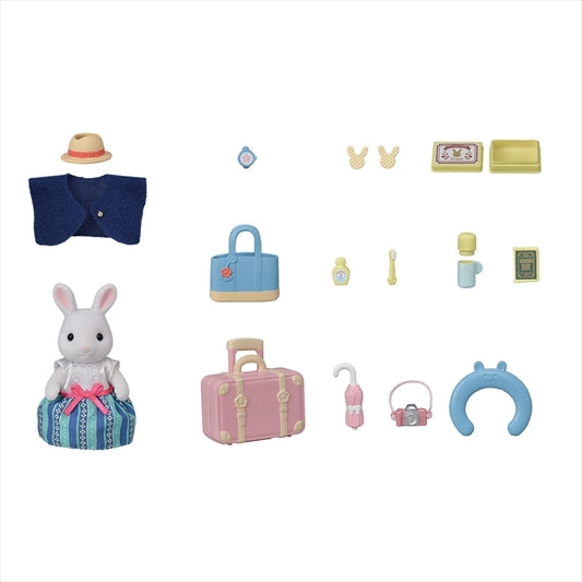 Sylvanian Families - Weekend Travel Set - Snow Rabbit Mother