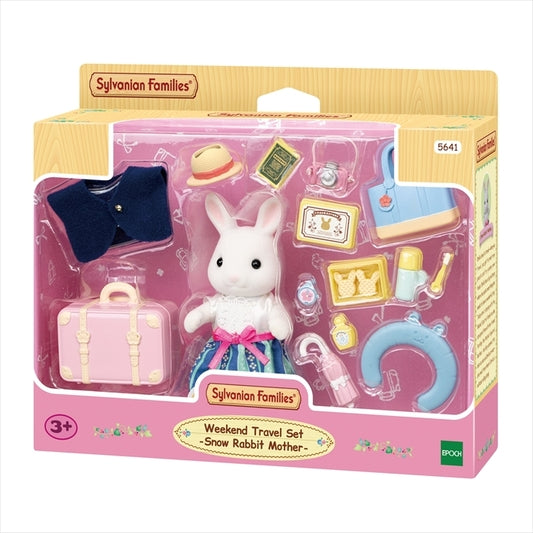 Sylvanian Families - Weekend Travel Set - Snow Rabbit Mother