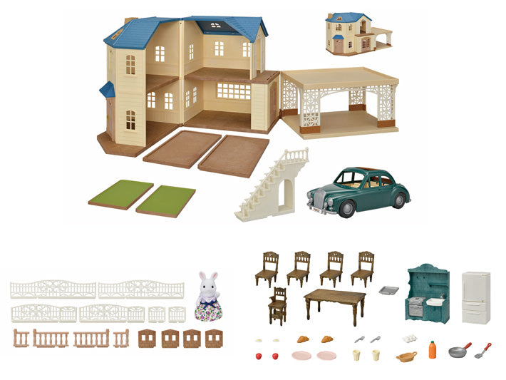 Sylvanian Families - Large House with Carport Gift Set