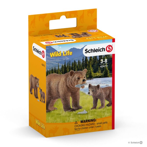 Schleich - Grizzly Bear Mother with Cub