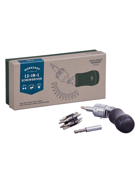 Gentlemen's Hardware: 12-in-1 Screwdriver