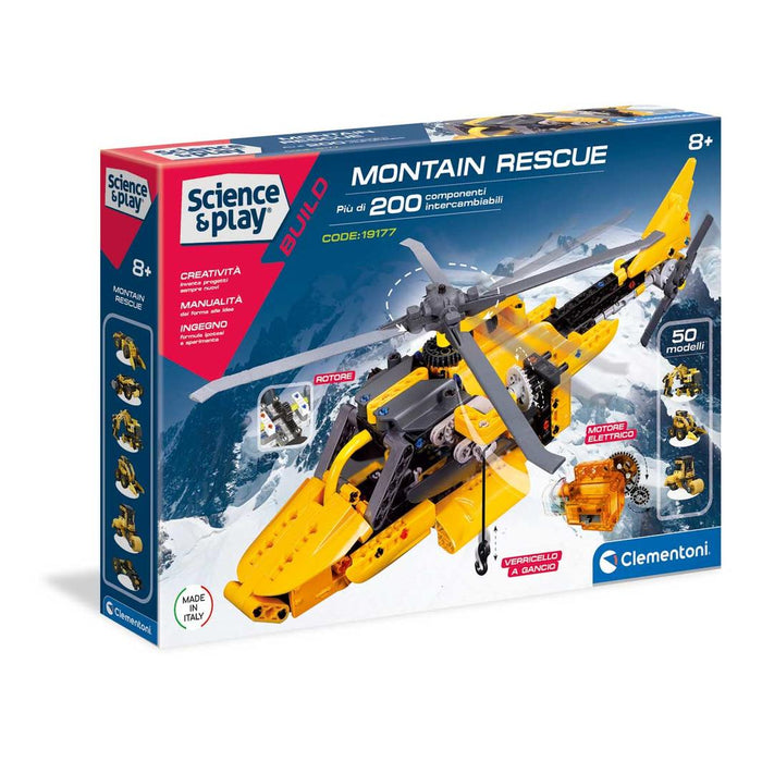 Clementoni Science & Play - BUILD Mechanics Mountain Rescue Helicopter