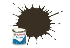 Humbrol 14ml Enamel Paint Gloss - #10 Service Brown