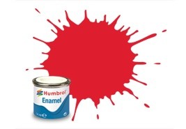 Humbrol 14ml Enamel Paint Gloss - #19 Bright Red