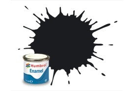 Humbrol 14ml Enamel Paint Gloss - #21 Black