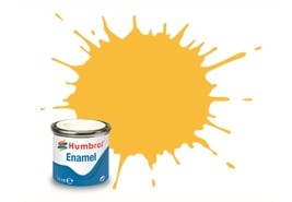 Humbrol 14ml Enamel Paint Matt - #24 Trainer Yellow