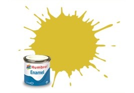 Humbrol 14ml Enamel Paint Matt - #81 Pale Yellow