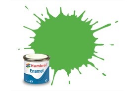 Humbrol 14ml Enamel Paint Gloss - #208 Fluroscent Signal Green