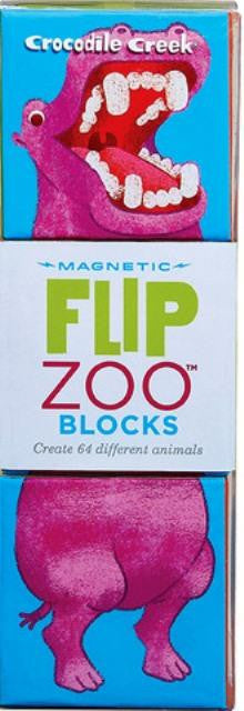 Crocodile Creek - World Animals Flip Zoo Magnetic Puzzle