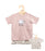 Kiwi & Friends - 2-pk Tees Blush/Cream – Kiwi & Sheep (1) 12-18 mths