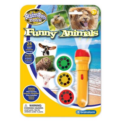 Brainstorm Toys - Torch & Projector Funny Animals