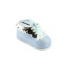 Blue Baby Bootee Money Box