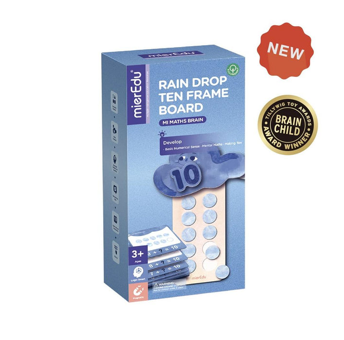 MierEdu: MI Maths Brain - Rain Drop Ten Frame Board