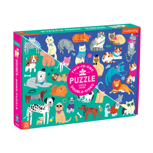 Mudpuppy - Double-Sided Puzzle Cats & Dogs