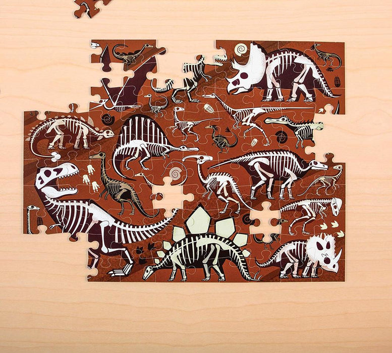 Mudpuppy - Double-Sided Puzzle Dinosaur Dig