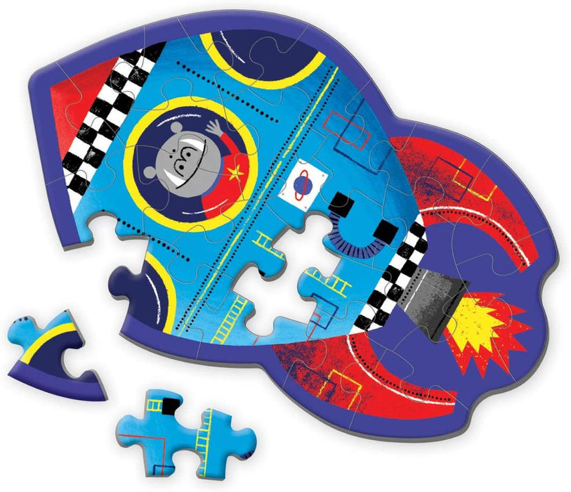 Mudpuppy - Mini Shaped Puzzles Spaceship