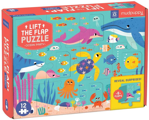 Mudpuppy - Lift the Flap Puzzle Ocean Party