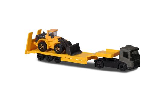 Majorette Construction Vehicles - Volvo FMX Low Bed Trailer