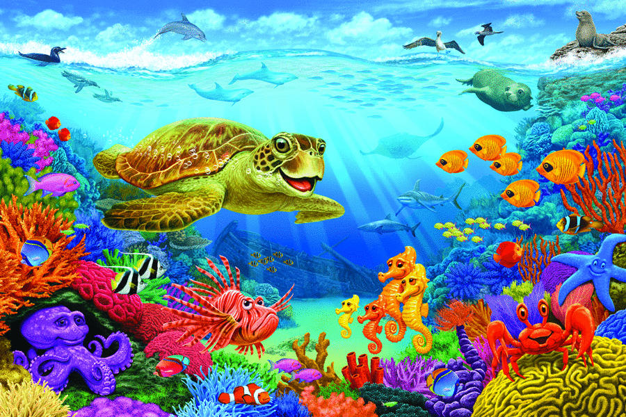 Cobble Hill - Floor Puzzle Ocean Reef