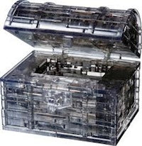 Crystal Puzzle - Treasure Chest Black